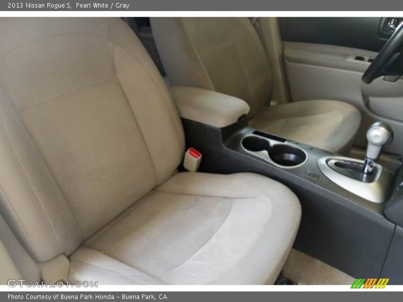 Pearl White / Gray 2013 Nissan Rogue S