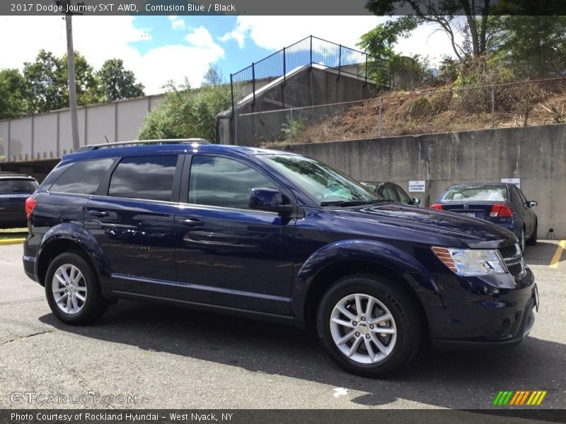 Contusion Blue / Black 2017 Dodge Journey SXT AWD
