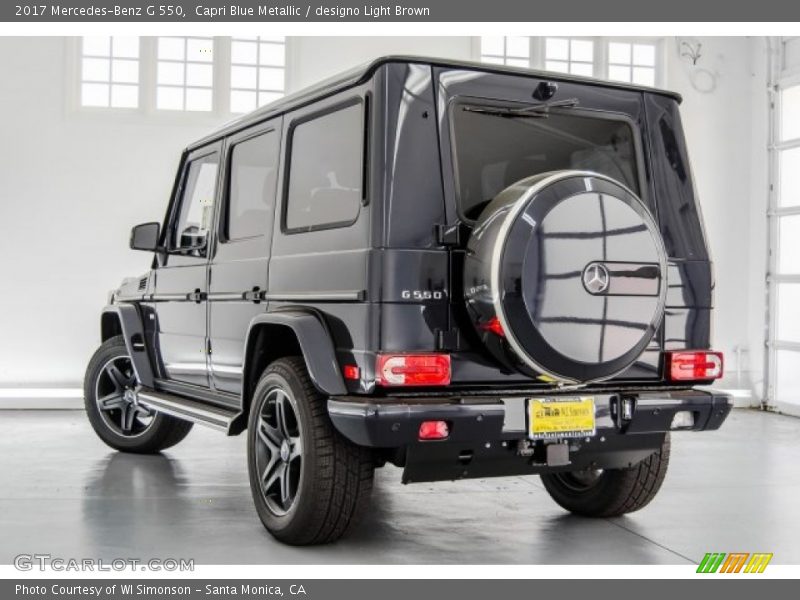 Capri Blue Metallic / designo Light Brown 2017 Mercedes-Benz G 550