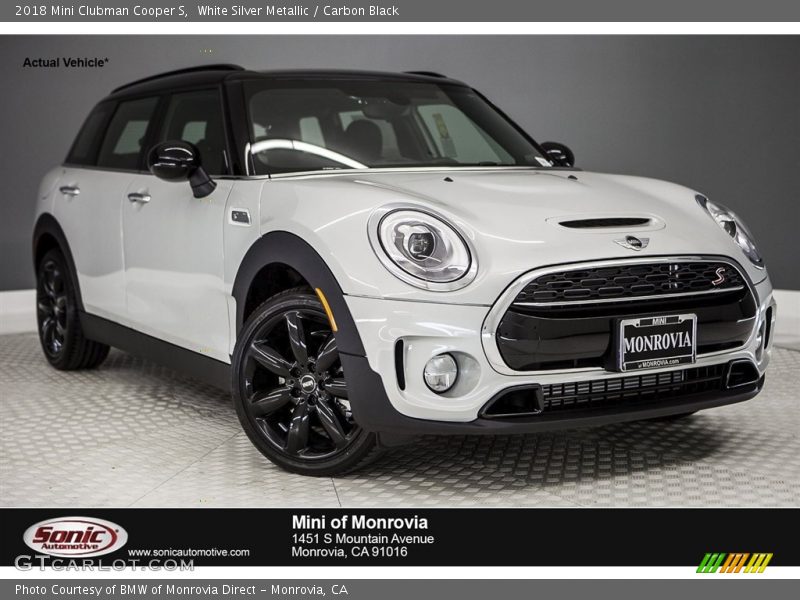 White Silver Metallic / Carbon Black 2018 Mini Clubman Cooper S