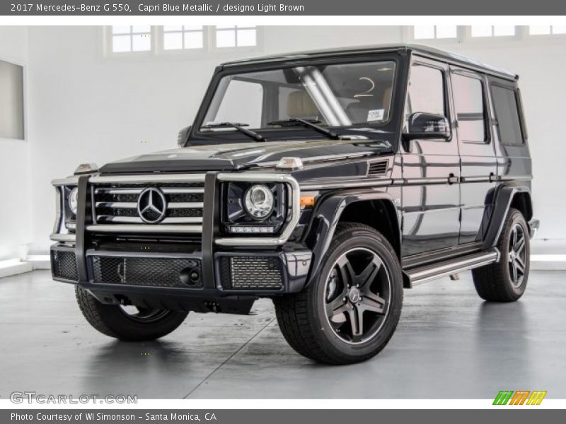 Capri Blue Metallic / designo Light Brown 2017 Mercedes-Benz G 550