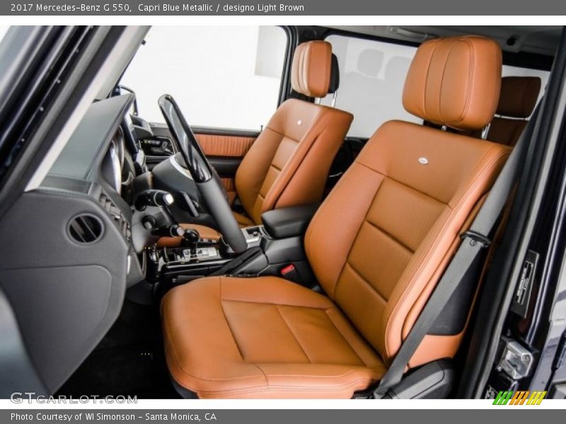 Capri Blue Metallic / designo Light Brown 2017 Mercedes-Benz G 550