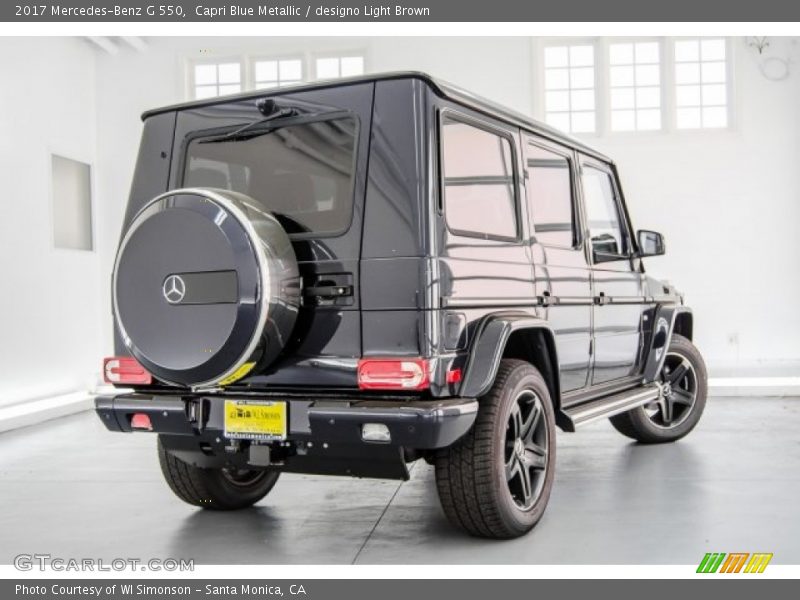 Capri Blue Metallic / designo Light Brown 2017 Mercedes-Benz G 550