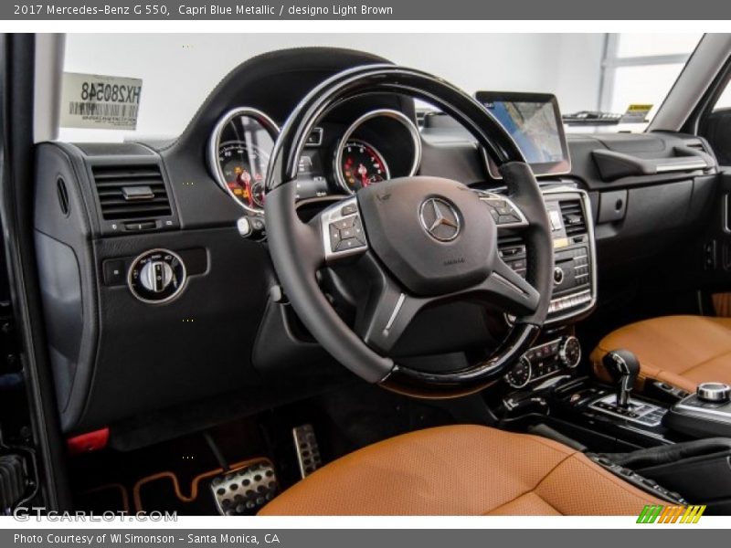 Capri Blue Metallic / designo Light Brown 2017 Mercedes-Benz G 550