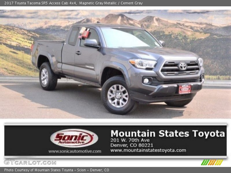 Magnetic Gray Metallic / Cement Gray 2017 Toyota Tacoma SR5 Access Cab 4x4