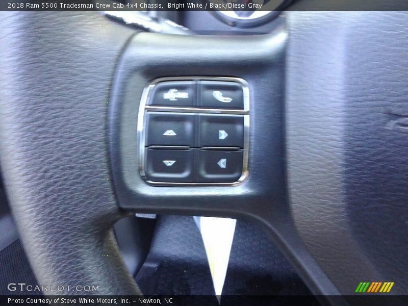 Bright White / Black/Diesel Gray 2018 Ram 5500 Tradesman Crew Cab 4x4 Chassis