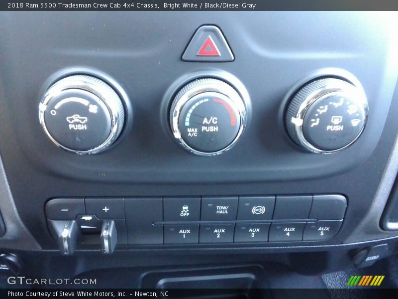 Controls of 2018 5500 Tradesman Crew Cab 4x4 Chassis