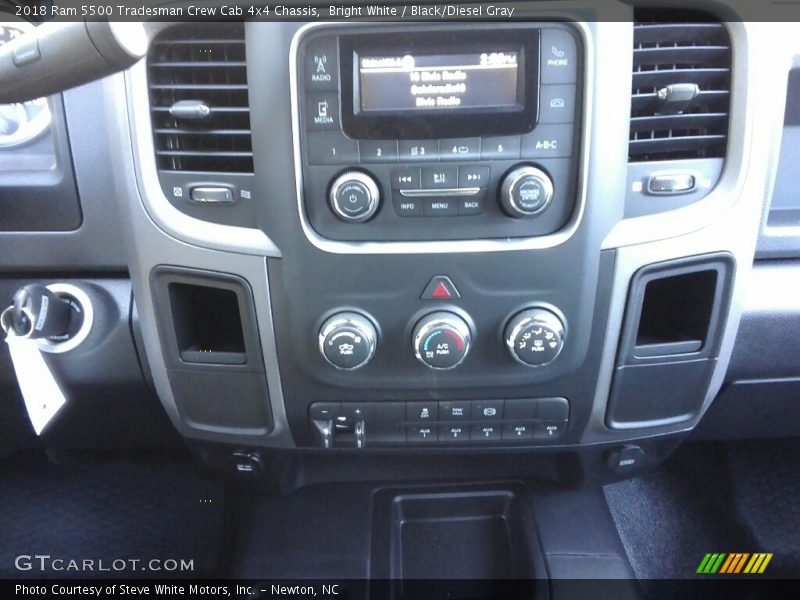 Bright White / Black/Diesel Gray 2018 Ram 5500 Tradesman Crew Cab 4x4 Chassis