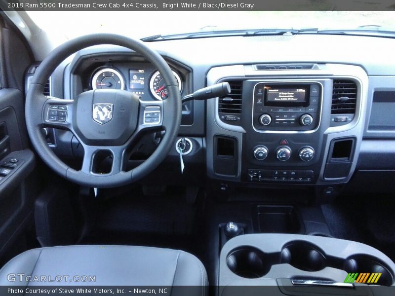 Bright White / Black/Diesel Gray 2018 Ram 5500 Tradesman Crew Cab 4x4 Chassis