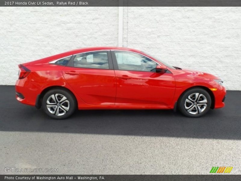 Rallye Red / Black 2017 Honda Civic LX Sedan