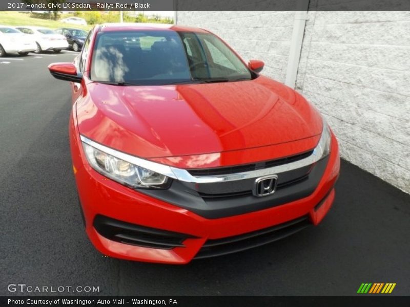 Rallye Red / Black 2017 Honda Civic LX Sedan