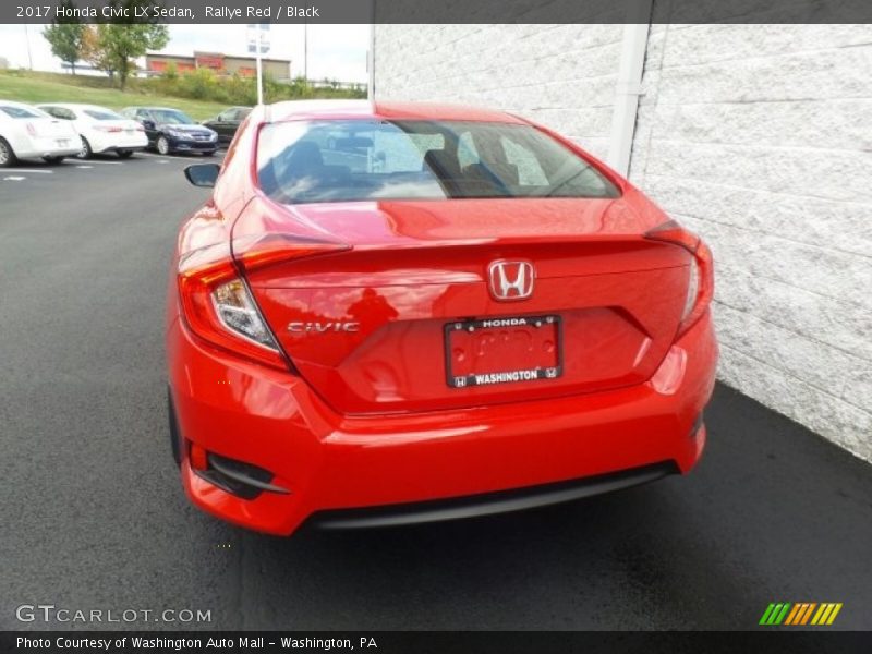Rallye Red / Black 2017 Honda Civic LX Sedan