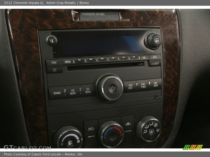 Ashen Gray Metallic / Ebony 2012 Chevrolet Impala LS