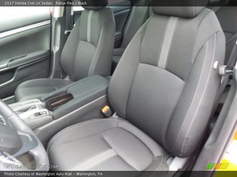 Rallye Red / Black 2017 Honda Civic LX Sedan
