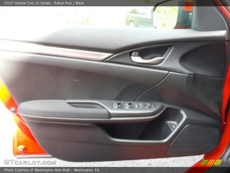 Rallye Red / Black 2017 Honda Civic LX Sedan