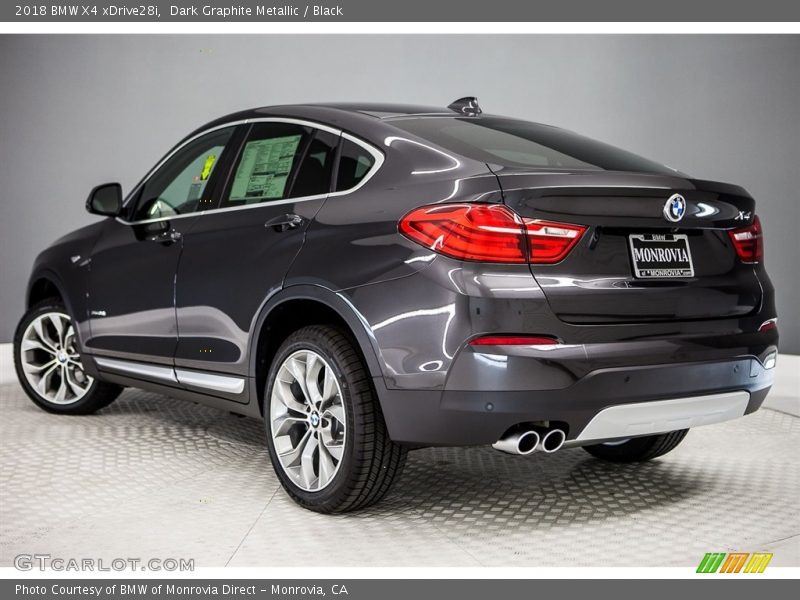 Dark Graphite Metallic / Black 2018 BMW X4 xDrive28i