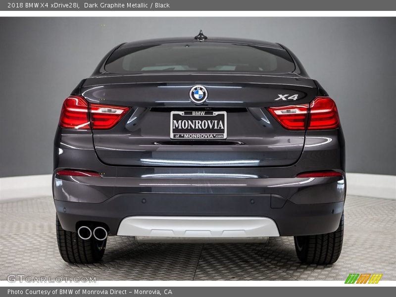 Dark Graphite Metallic / Black 2018 BMW X4 xDrive28i