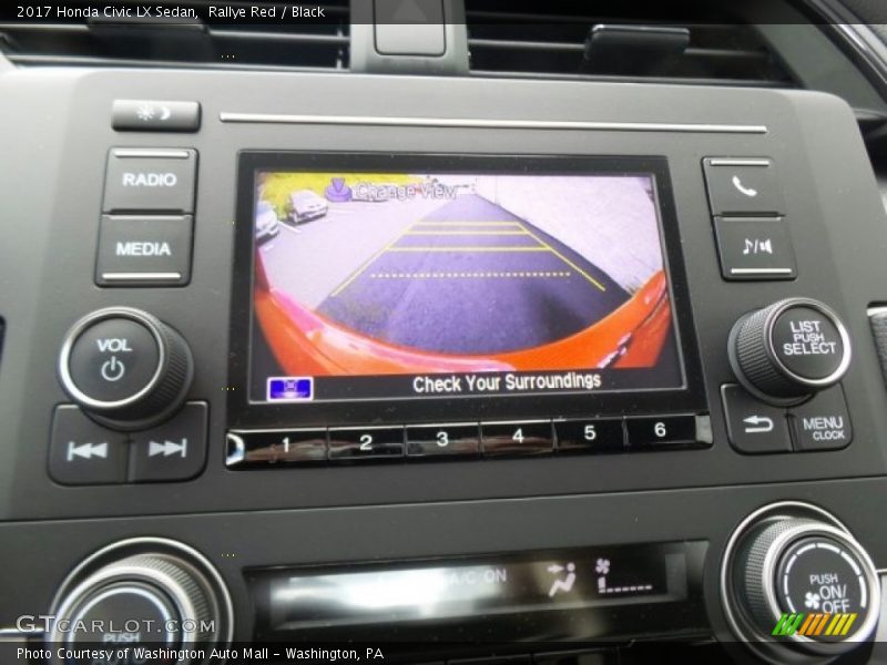 Rallye Red / Black 2017 Honda Civic LX Sedan