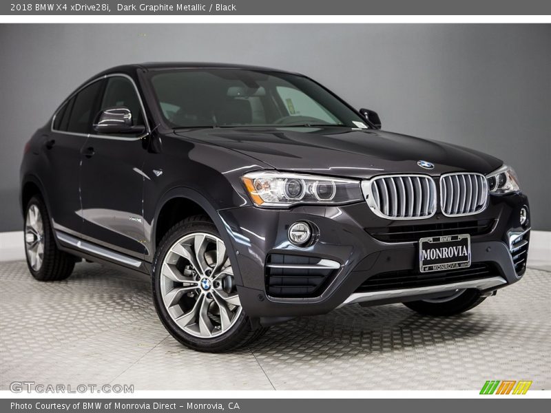 Dark Graphite Metallic / Black 2018 BMW X4 xDrive28i