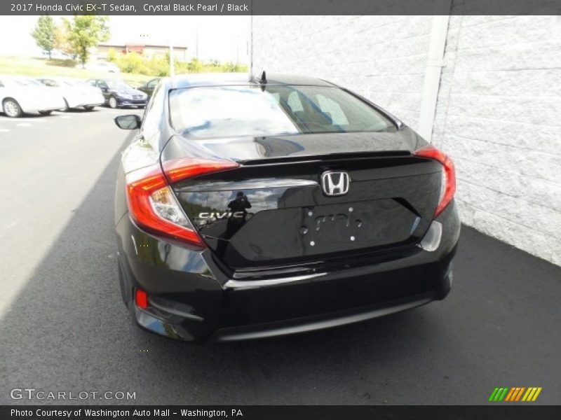 Crystal Black Pearl / Black 2017 Honda Civic EX-T Sedan