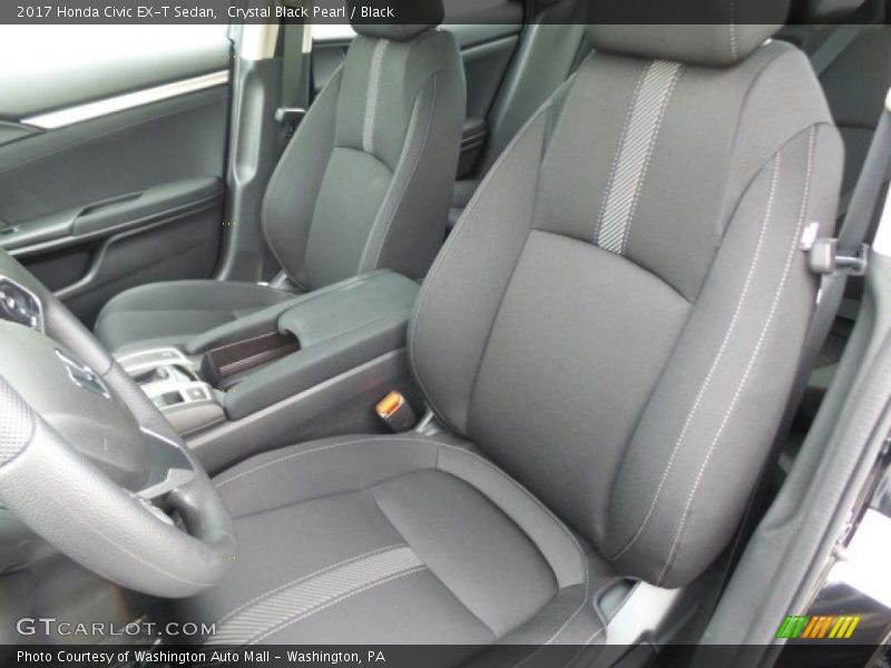 Crystal Black Pearl / Black 2017 Honda Civic EX-T Sedan