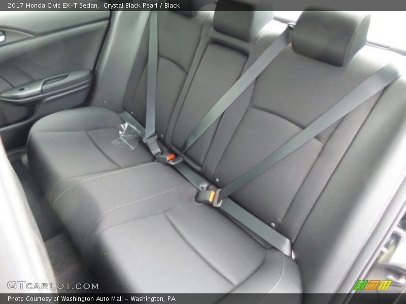 Crystal Black Pearl / Black 2017 Honda Civic EX-T Sedan