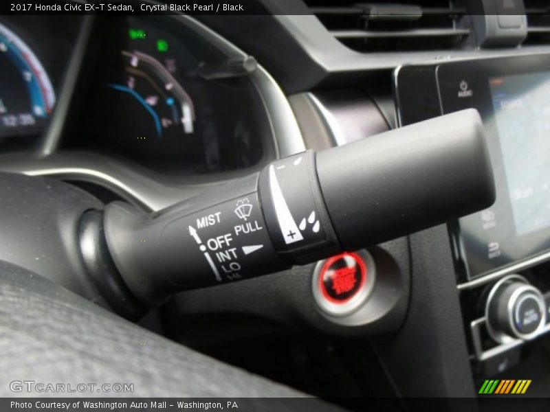 Crystal Black Pearl / Black 2017 Honda Civic EX-T Sedan