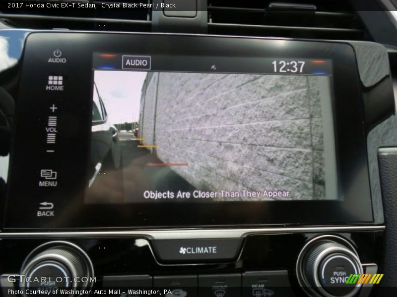 Crystal Black Pearl / Black 2017 Honda Civic EX-T Sedan