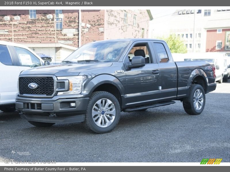 Magnetic / Black 2018 Ford F150 XL SuperCab 4x4