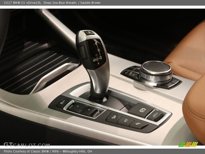 Deep Sea Blue Metallic / Saddle Brown 2017 BMW X3 xDrive28i