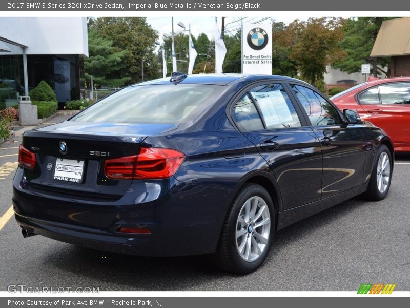 Imperial Blue Metallic / Venetian Beige/Black 2017 BMW 3 Series 320i xDrive Sedan