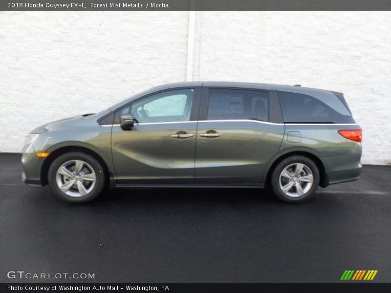 Forest Mist Metallic / Mocha 2018 Honda Odyssey EX-L