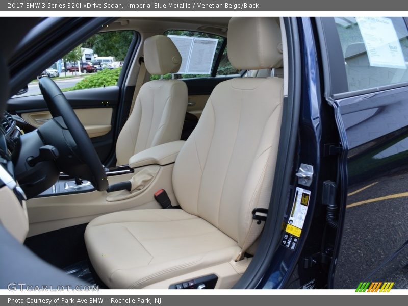 Imperial Blue Metallic / Venetian Beige/Black 2017 BMW 3 Series 320i xDrive Sedan