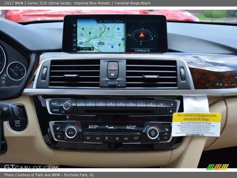 Imperial Blue Metallic / Venetian Beige/Black 2017 BMW 3 Series 320i xDrive Sedan