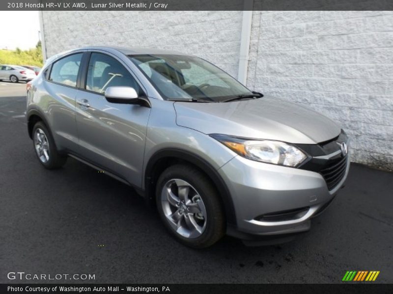 Lunar Silver Metallic / Gray 2018 Honda HR-V LX AWD