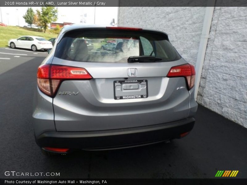 Lunar Silver Metallic / Gray 2018 Honda HR-V LX AWD