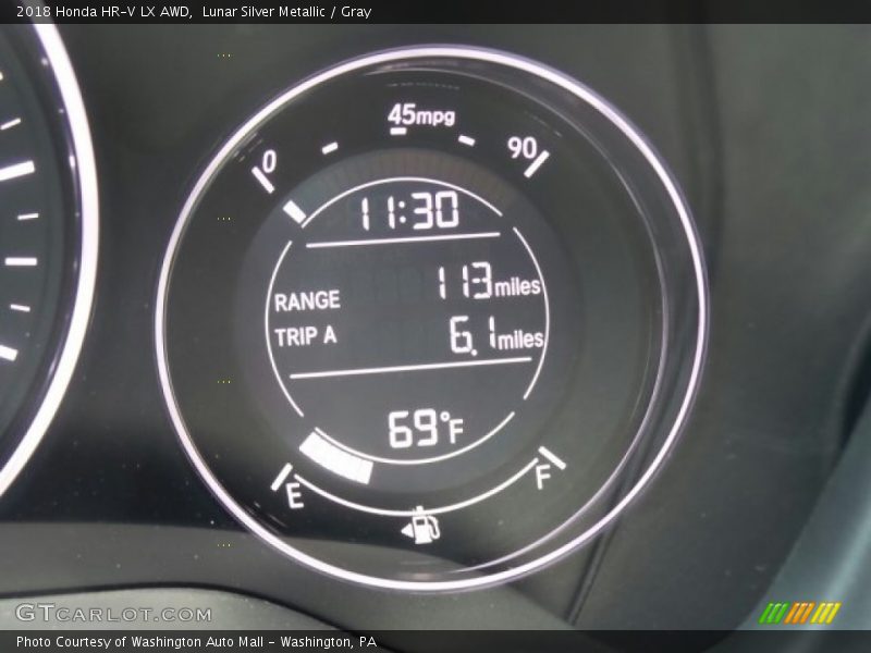 Lunar Silver Metallic / Gray 2018 Honda HR-V LX AWD
