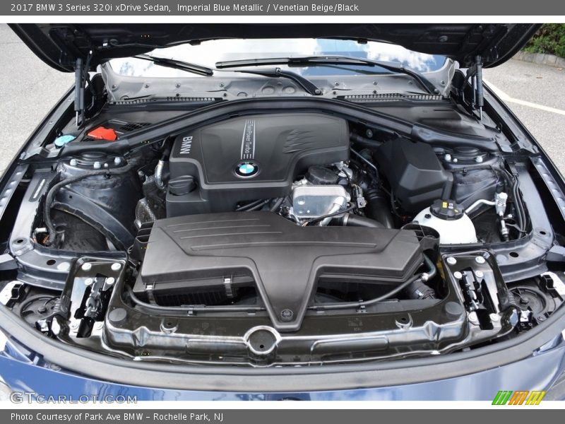 Imperial Blue Metallic / Venetian Beige/Black 2017 BMW 3 Series 320i xDrive Sedan