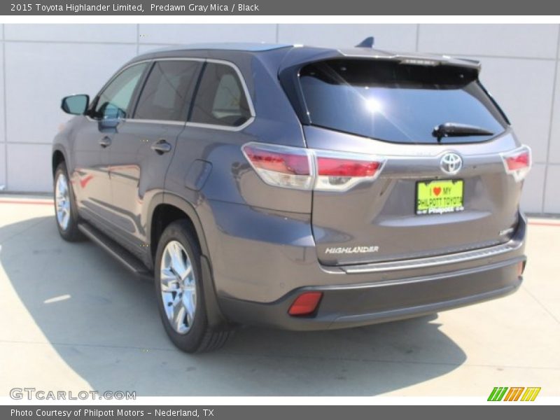 Predawn Gray Mica / Black 2015 Toyota Highlander Limited