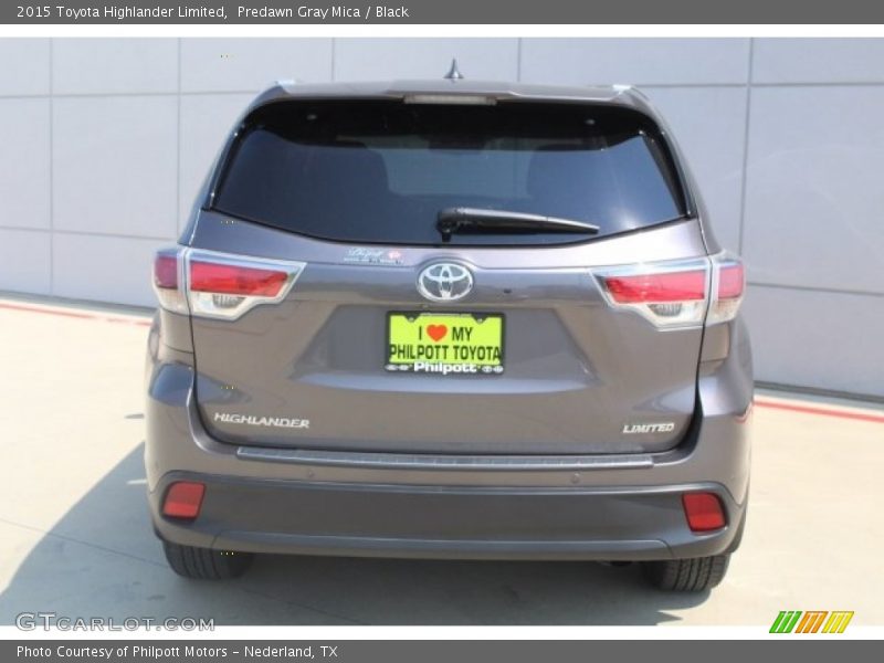 Predawn Gray Mica / Black 2015 Toyota Highlander Limited