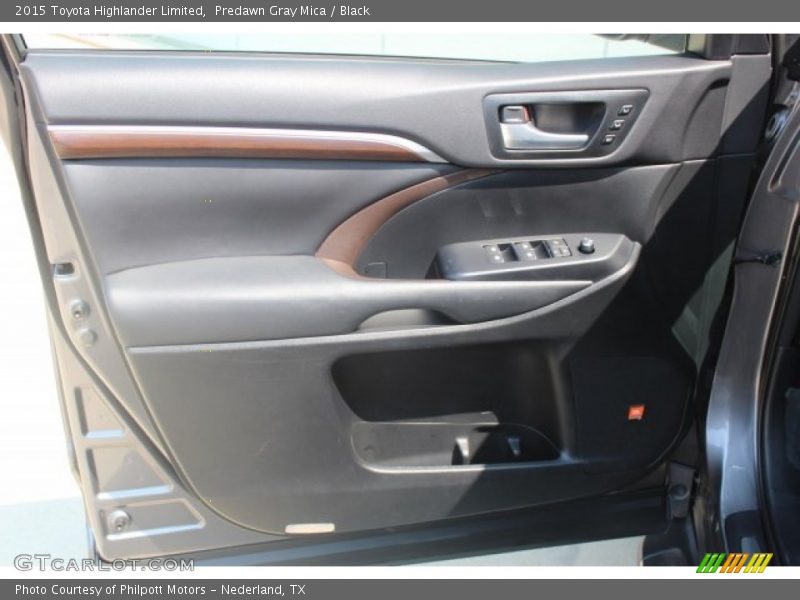 Predawn Gray Mica / Black 2015 Toyota Highlander Limited
