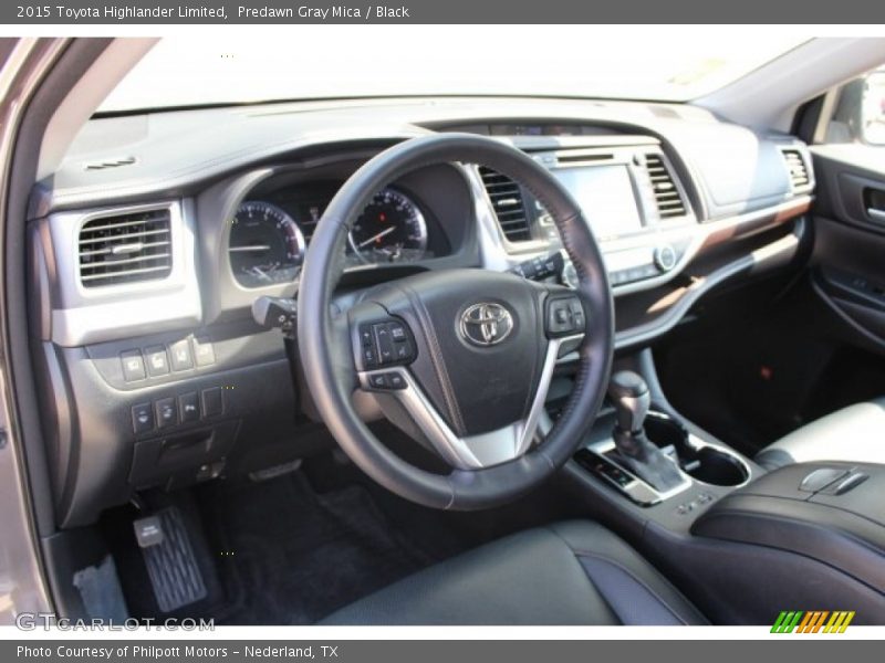 Predawn Gray Mica / Black 2015 Toyota Highlander Limited