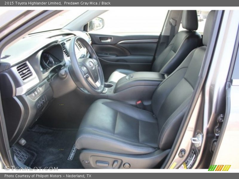 Predawn Gray Mica / Black 2015 Toyota Highlander Limited