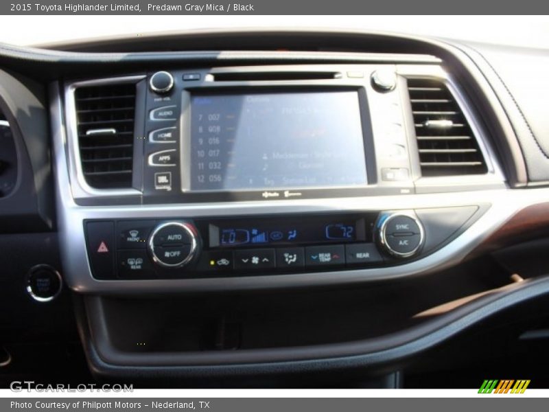 Predawn Gray Mica / Black 2015 Toyota Highlander Limited