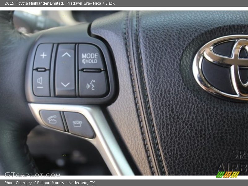 Predawn Gray Mica / Black 2015 Toyota Highlander Limited