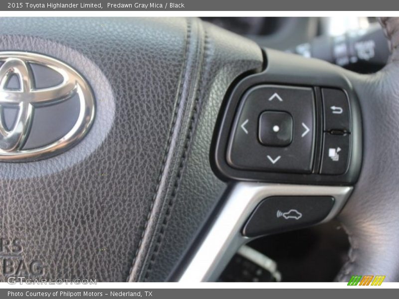Predawn Gray Mica / Black 2015 Toyota Highlander Limited