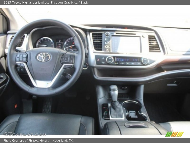Predawn Gray Mica / Black 2015 Toyota Highlander Limited