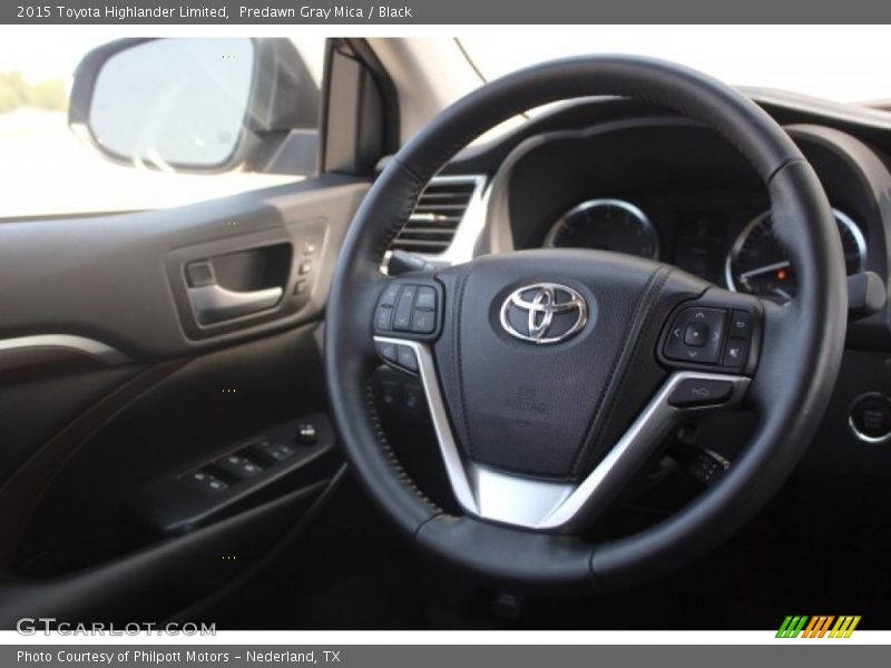 Predawn Gray Mica / Black 2015 Toyota Highlander Limited