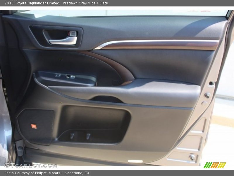 Predawn Gray Mica / Black 2015 Toyota Highlander Limited