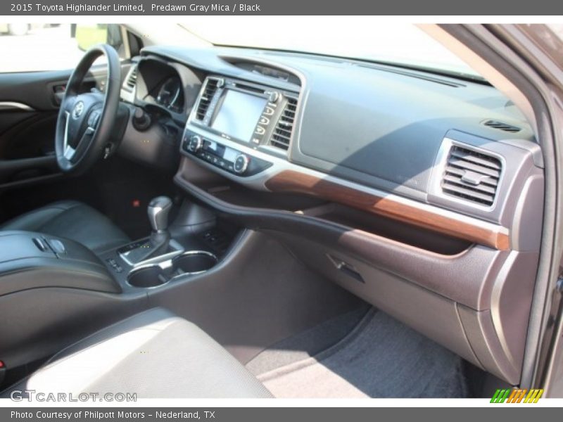 Predawn Gray Mica / Black 2015 Toyota Highlander Limited